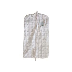 Little English Girl Pink/White Seersucker Quilted Full-zip Hanging/Overnight Bag